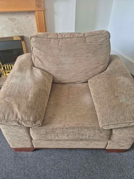 Photo of free Brown Sofa and Chair (Kittybrewster AB24) #1