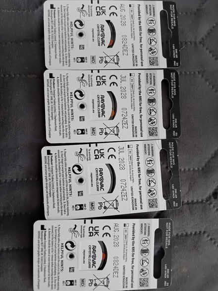 Photo of free Hearing aid batteries (Northampton Abington NN3) #2