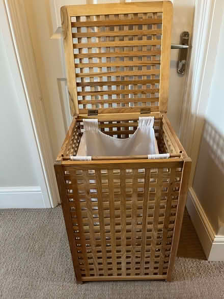 Photo of free Wooden laundry basket/toy storage (Beckenham BR3) #1