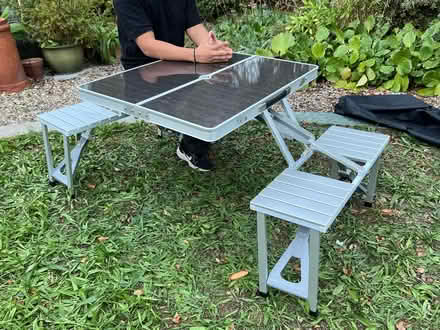 Photo of free Folding table and bench seats (Peckham SE15) #1