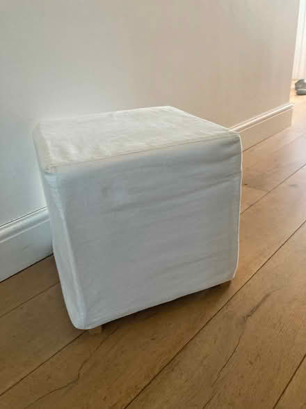 Photo of free Ikea footstool c39cm h x w x L off-white (Wallands Park BN7) #1
