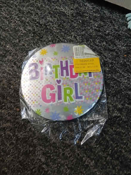 Photo of free Birthday girl badge (Weeke SO22) #1