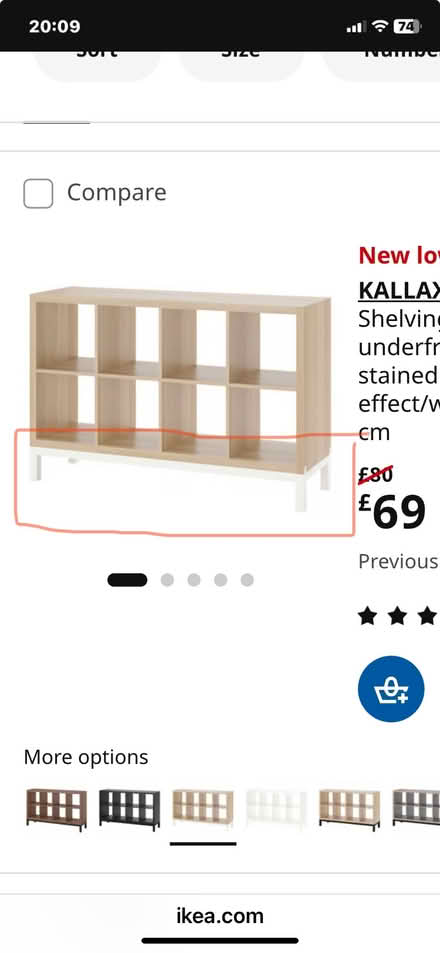 Photo of free KALLAX Underframe (EH4 2TD) #2