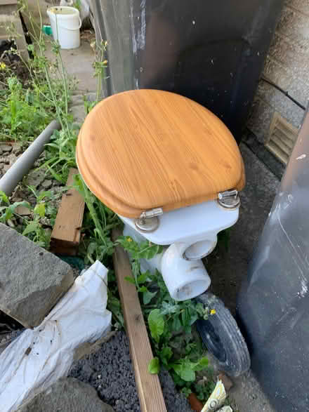 Photo of free Toilet and wooden seat (Aldcliffe LA1) #1