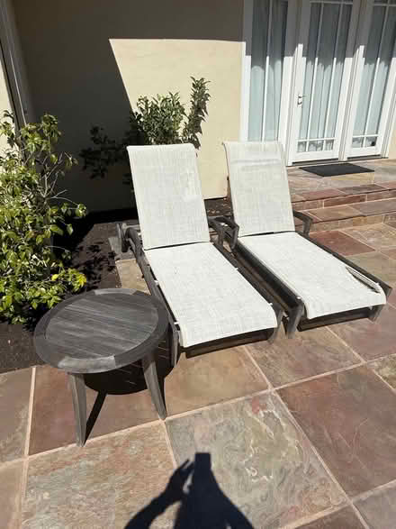 Photo of free Teak patio furniture (Near Rancho San Antonio Park) #3