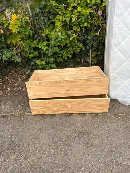 Photo of free Wooden frames double bed (Letchworth Sg6) #2