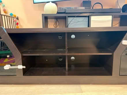 Photo of free Dark brown media stand (Near Ft. Totten Park) #2