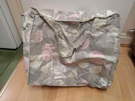 Photo of free storage canvas boxes and large bags and a plastic basket (Boscombe BH5) #3