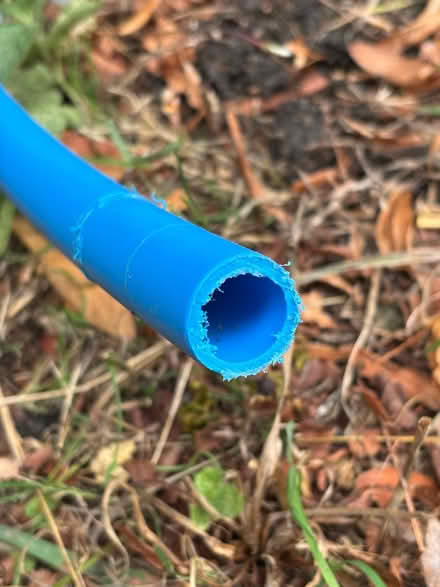 Photo of free 2 x Blue plastic pipe 25mm thick (Wootton OX20) #4