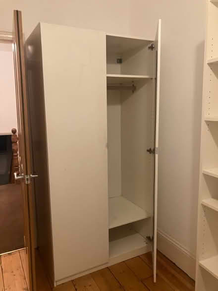 Photo of free Three white cupboards and drawers (NW63SJ) #3