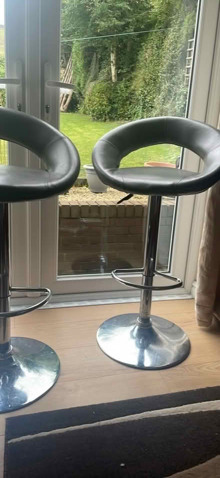 Photo of free x2 grey bar stools (Overtown BB10) #2