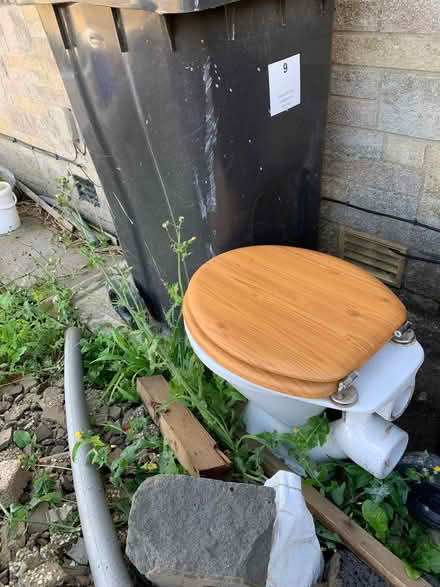 Photo of free Toilet and wooden seat (Aldcliffe LA1) #2