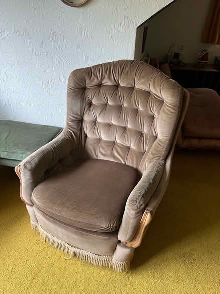 Photo of free Mid century his and her armchairs (Botley OX2) #2