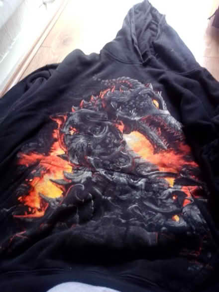 Photo of free Black dragon hoodie gothic (Ashhill walk Bd47jf) #3