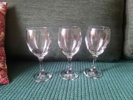 Photo of free 3 (other) matching wine glasses (Penwortham PR1) #1