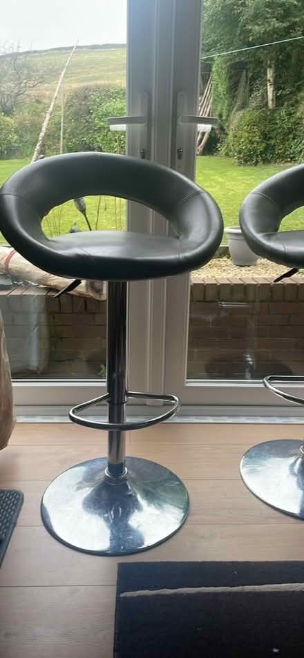 Photo of free x2 grey bar stools (Overtown BB10) #1