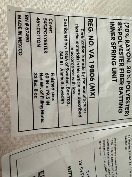 Photo of free brand new queen mattress (Bethpage) #2