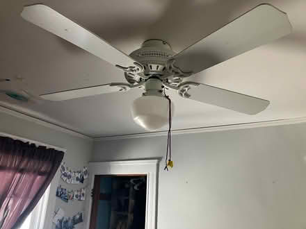 Photo of free White ceiling fan (Arlington/West Medford line) #1
