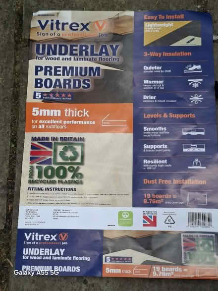 Photo of free New Underlay foam for Laminate (Eastcote HA4) #2