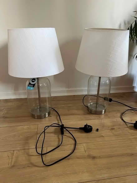 Photo of free 2x clear glass lamps (Bromsgrove B61) #1