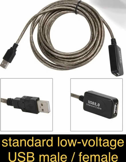 Photo of USB / low-voltage extension cables (Wateridge Village) #1