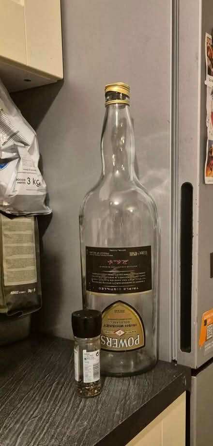 Photo of free Large whiskey bottle. Wonky lid (Terenure) #1
