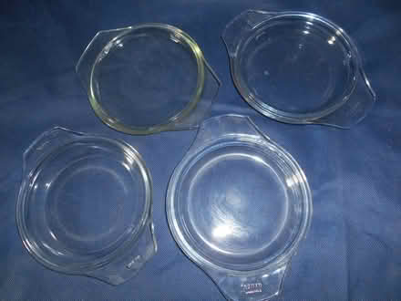 Photo of free Four small pyrex lids (Maiden Erlegh Nature Reserve RG6) #1