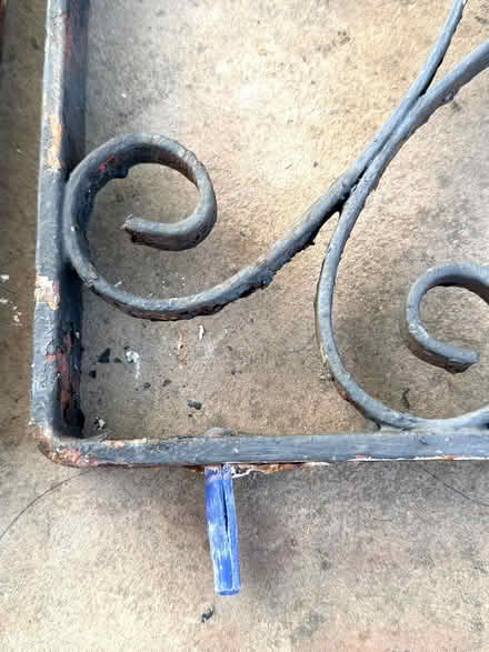 Photo of free 2 old metal hanging basket brackets (East Marden PO18) #3
