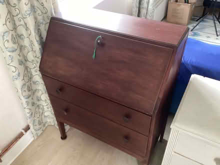 Photo of free Wooden bureau with key (Oswestry SY11) #1