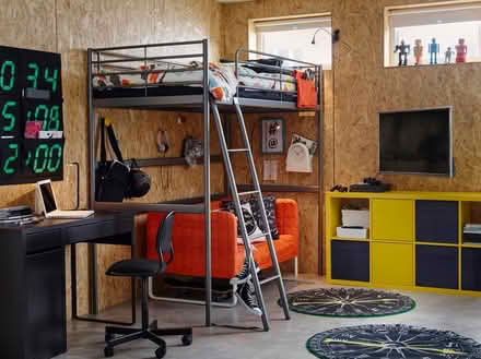 Photo of free Ikea metal loft bed (Cheshunt EN8 8) #2