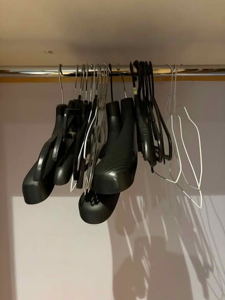 Photo of free A bag of mixed clothes hangers (King's Cross WC1X) #1