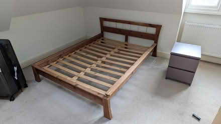 Photo of free Wooden double bed frame (Bernards Heath AL1) #1