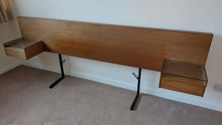 Photo of free Wooden bed headboard with integrated side tables/drawers (Crosslee PA6) #3