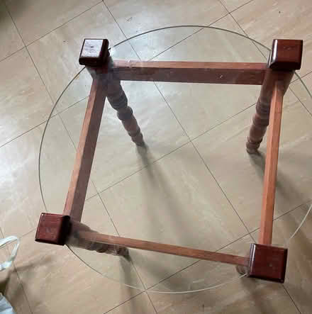 Photo of free A small glass top table (Knowle BS4) #1