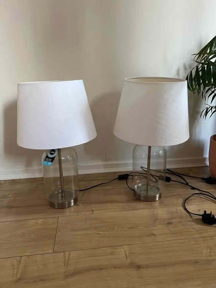 Photo of free 2x clear glass lamps (Bromsgrove B61) #3