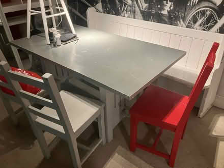 Photo of free Dining table with 4 matching chairs (Seven Dials BN1) #1
