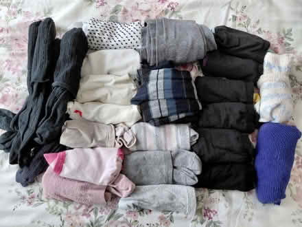 Photo of free 23 pairs of women's size 3 socks (Glasgow Linthouse G51) #1