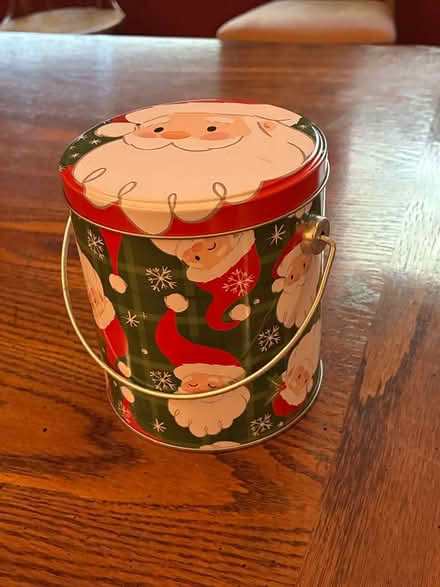 Photo of free Santa tin with handle (Park-Monroe Neighborhood) #1