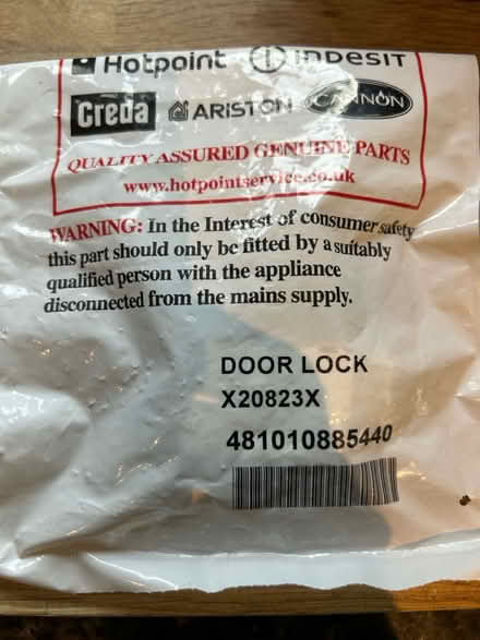 Photo of free Washing machine door lock (Northmoor OX29) #1