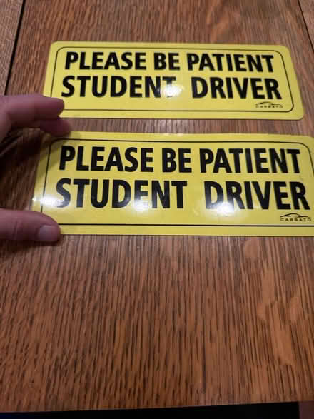 Photo of free Student Driver Magnets (Near 11 and Woodward) #2