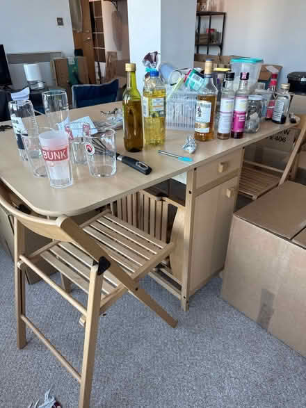 Photo of free Fold down table with 4 chairs (NG1 Centre) #1