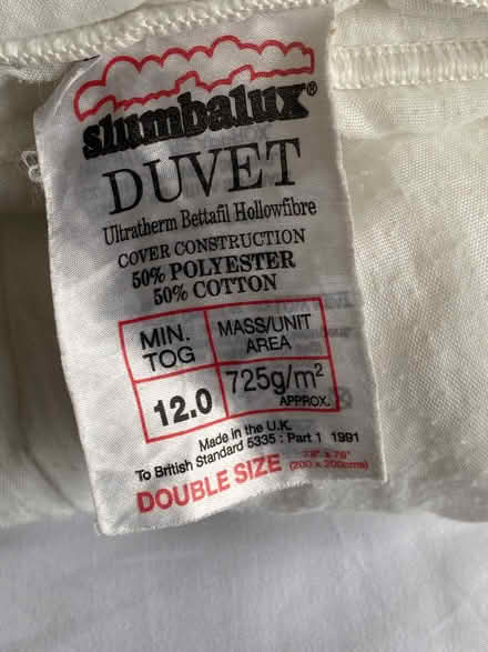 Photo of free Double duvet - 12 tog (Weston-super-Mare BS23) #1