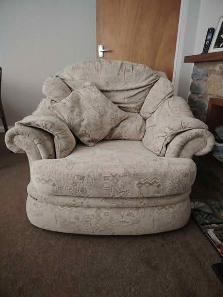 Photo of free 2 beige chairs (Cwmbelan SY18) #1