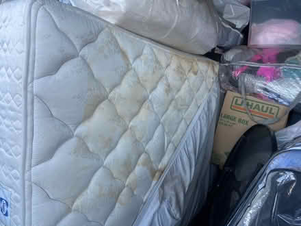 Photo of free Full size bed with topper (4th st Hanford) #2