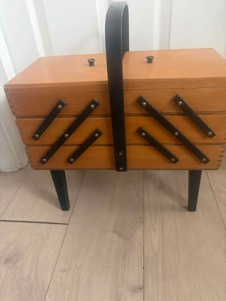 Photo of free Vintage accordion sewing box (DA15 Sidcup) #2