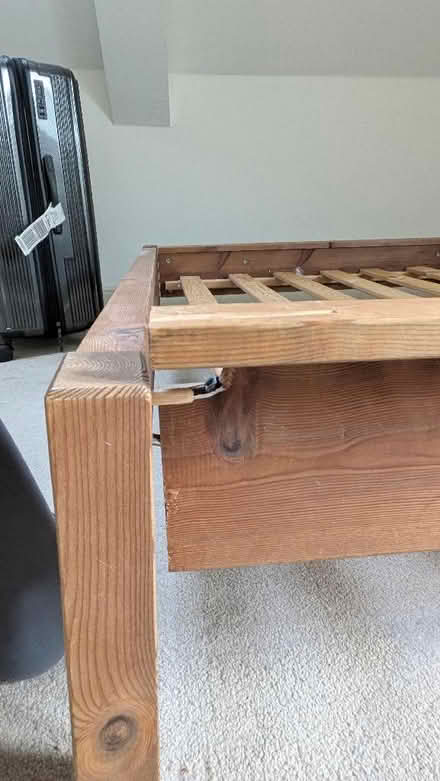 Photo of free Wooden double bed frame (Bernards Heath AL1) #2