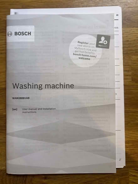 Photo of free Bosch washing machine (Llowes HR3) #3