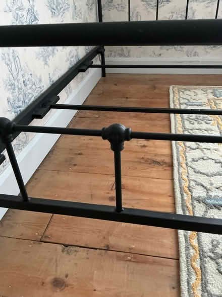 Photo of free Double black metal bed (New Brighton CH45) #3