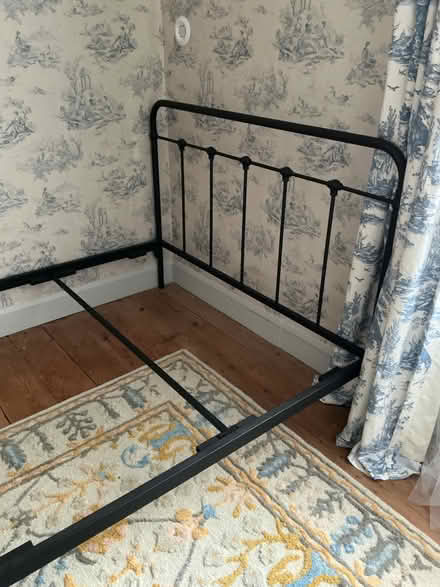 Photo of free Double black metal bed (New Brighton CH45) #2