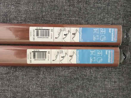 Photo of free 2 Walnut effect Aluminium Threshold Bars (Bushey Arches WD19) #2